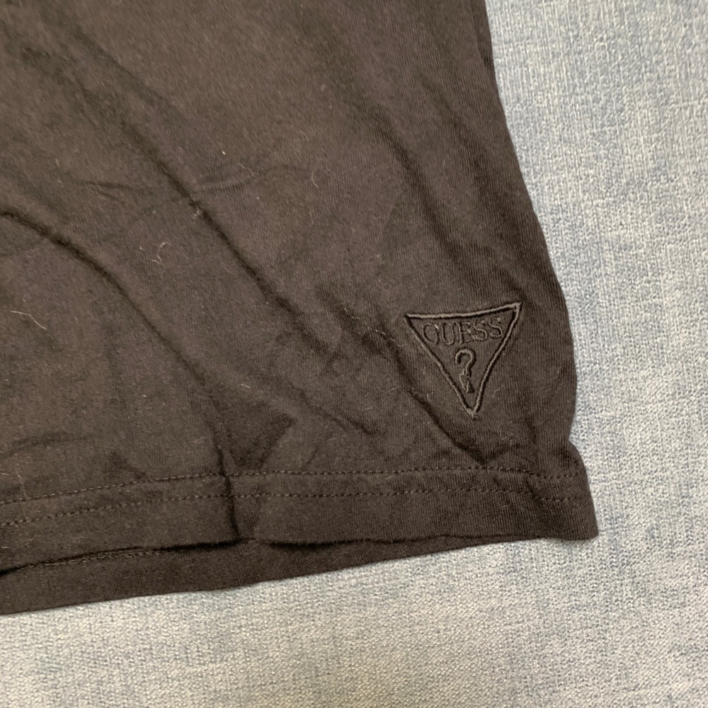 Guess T Shirt Mens Large Black Graphic Print Short Sleeve Crew Neck Pullover Tee - Picture 8 of 16